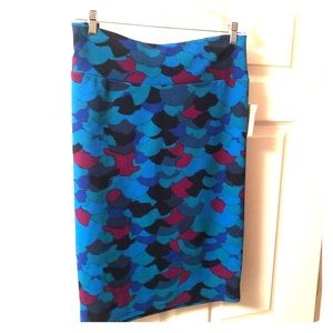 LulaRoe mermaid Cassie pencil skirt. 2x